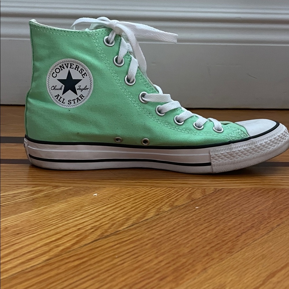 Converse  Mint Green High Top Sneakers